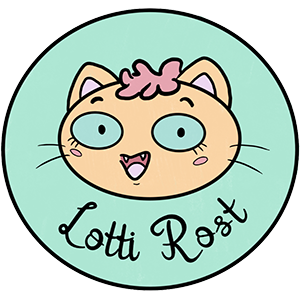 Logo Lotti Rost Cartoon Katze