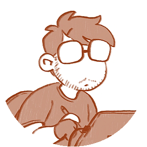 Cartoonbild junger Mann