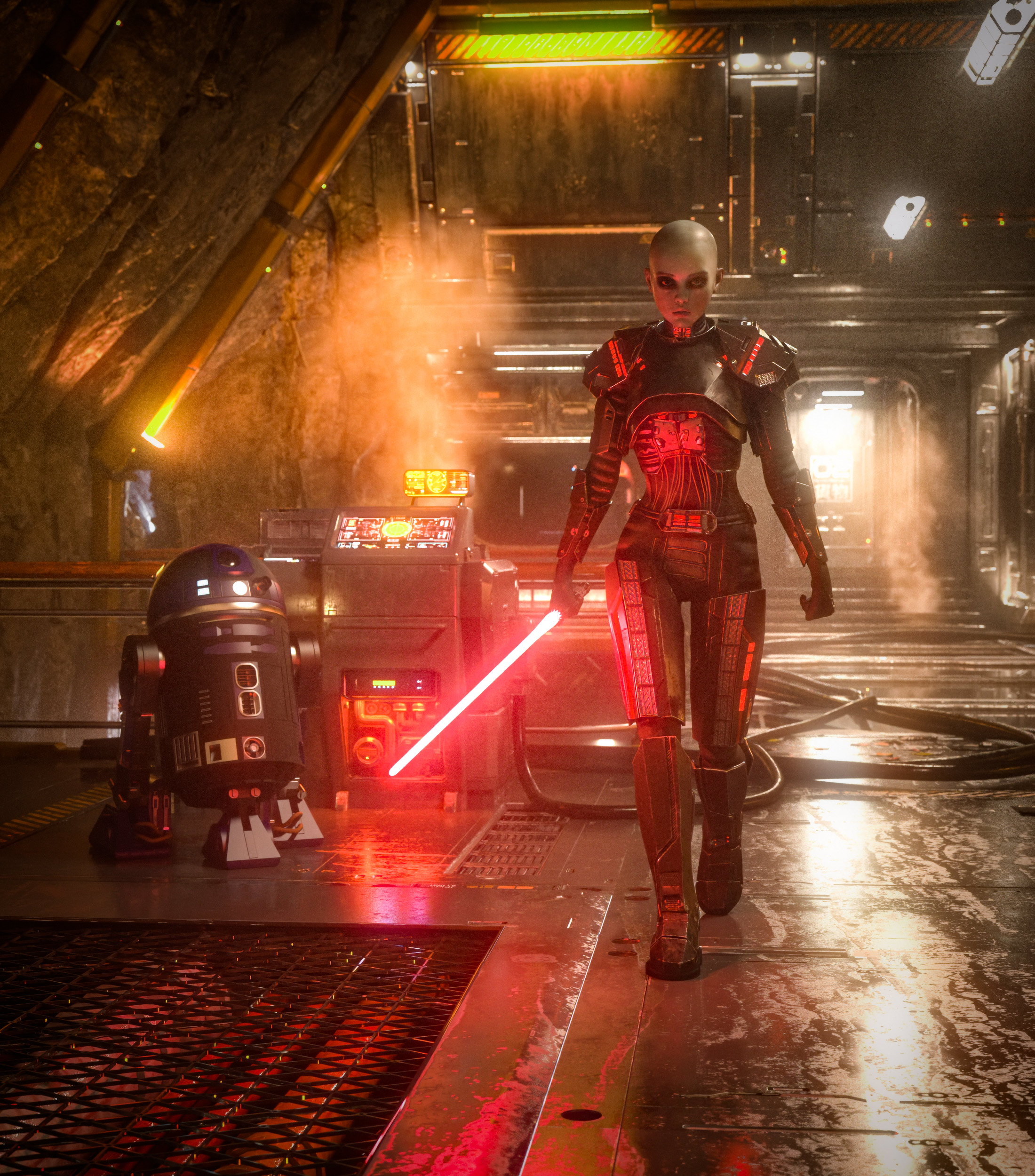sith_armor-denoise Female Sith with Light Saber